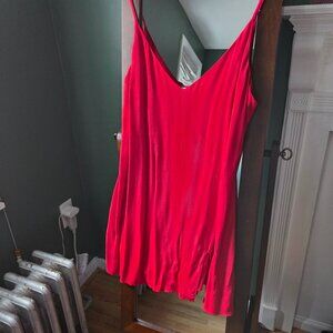 Reformation Marlowe Mini Dress in Red